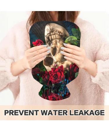 Naanle Mexican Skull-Rose Heat Bottle | 2L Transparent Hot Water Bottle for Pain Relief Hand & Feet Therapy Heat & Cold Therapy - Buy Online on GoSupps.com