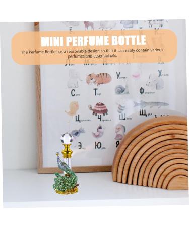 DOITOOL Perfume Bottle Essential Oil Bottle Vintage Desk Travel Aluminum Alloy 14x4x3cm Green - Buy Online on GoSupps.com