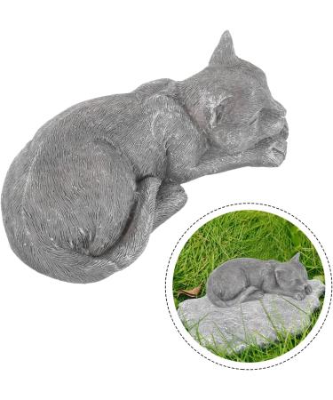 Garneck Pet Memorial Statue Cat Sympathy Headstone Statue Sleeping Cat Garden Cat Grave Figurine Sculpture Pet Memorial Loss Bereavement Gifts Cat Remembrance Statue Resin Animal As Shown 13.5x7cm - Buy Online on GoSupps.com