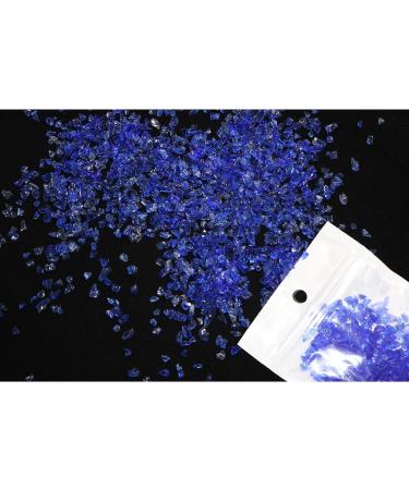 Blue Crushed Glass Sand - DIY Glitter Irregular Crystal Broken Glass Slag - Bulk 2-4mm Sprinkles for Vase Resin Mold Filler -50g - Buy Online on GoSupps.com