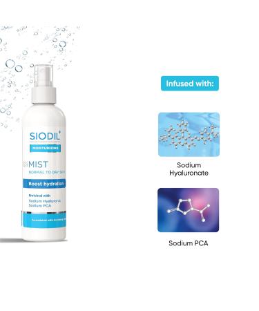Moisturizing Face Mist for Normal to Dry Skin - Hydrating Spray with Sodium Hyaluronate & PCA | Reduces Open Pores & Boosts Nutrition - 240ml - Buy Online on GoSupps.com