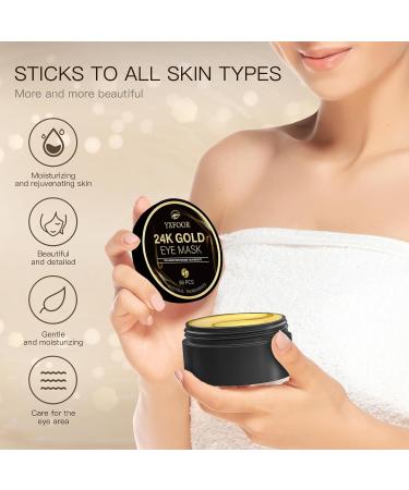 Under Eye Patches - 24K Gold 60PCS | Reduce Dark Circles Puffiness & Fine Lines | Collagen Skin Care - Buy Online on GoSupps.com