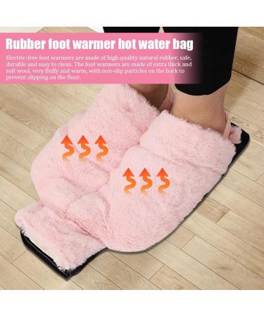 IxyHKB 2L Foot Warmer - Heated Hot Water Bottle for Feet No Electricity 2 in 1 Design Ideal for Adults & Kids (Pink) - Buy Online on GoSupps.com