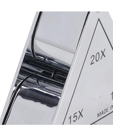 Magnifying Glass 3 Lens Zinc Alloy Magnifying Glass High Magnification Clear Magnification Effect with Storage Bag for Jewelry Identification for Jewelers - Buy Online on GoSupps.com