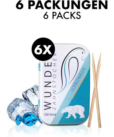 Wonder Toothpick Display (6-Pack) - Flavorful Sugar-Free Fresh Breath Solution | Plastic-Free Chewing Gum Alternative for Smoking Cessation - Buy Online on GoSupps.com