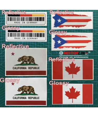 Maryland State Flag Vinyl Decal Sticker 3 Pack - Reflective 2, 3, 5 - Car Boat Laptop Cup Phone - Buy Online on GoSupps.com