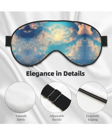 Cloudy Sky Eye Mask | Soft Adjustable Sleep Mask for Men & Women | Comfortable Nighttime Eye Cover - Buy Online on GoSupps.com