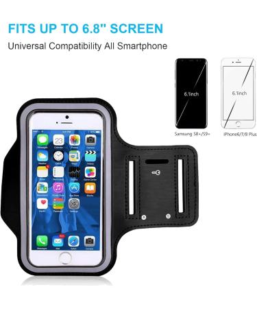 Waterproof Sports Arm Phone Holder for Jogging - Adjustable Running Cell Phone Bag (Up to 7 inches) - Buy Online on GoSupps.com
