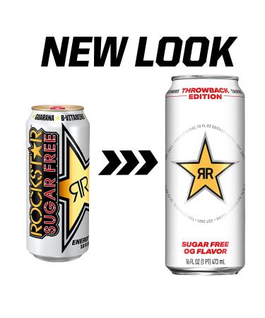 Rockstar Energy Drink Throwback Edition O.G. Sugar Free 16 Fl Oz 12 Pack | Best Price & Fast Shipping - Buy Online on GoSupps.com