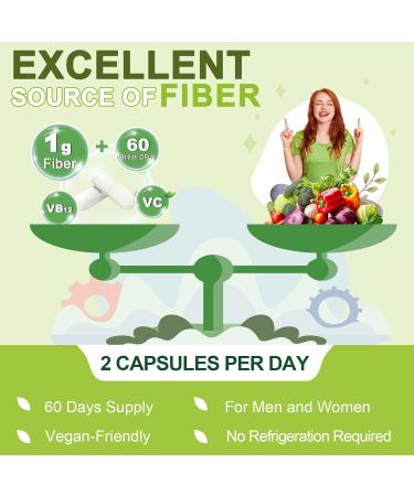 NATURE TARGET Prebiotic Fiber Supplement with 60 Billion Probiotics for Digestive Health - Prebiotics and Probiotics for Women & Men Regularity Supports Occasional Constipation - 120 Veggie Capsules 120 Count (Pack of 1) - Buy Online on GoSupps.com