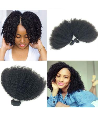 12 inches 1 bundle 100 grams Brazilian virgin hair a bundle of African black curls the color is of course black 1 bundle 12inch natural black - Buy Online on GoSupps.com