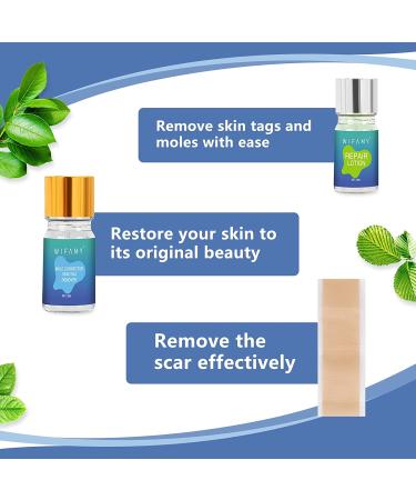 Skin Tag & Mole Remover Kit - Remove Without Scars | Skin Tag Removal Lotion & Silicone Scar Sheet - Buy Online on GoSupps.com