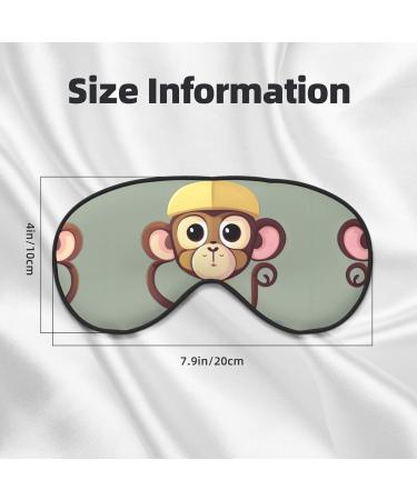 Buy Cute Monkey Mask for Deep Sleep | Adjustable Soft Blindfold for Travel & Meditation - Relaxation Mask Online - Buy Online on GoSupps.com