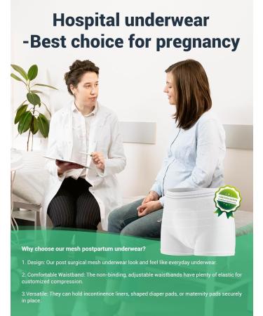 HANSILK Disposable Maternity Knickers XXL White 6pcs - Postpartum Underwear for C-Section Recovery & Incontinence - Buy Online on GoSupps.com