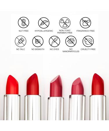 Buy Bellapierre Mineral Lipstick - 100% Natural Non-Toxic Cruelty-Free | Long Lasting Velvet Rose with Sun Protection - Buy Online on GoSupps.com