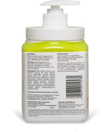Profoot Heel Rescue Foot Cream 16oz Bottle - 2 Pack for Cracked & Calloused Skin - Buy Online on GoSupps.com
