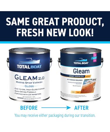 TotalBoat Gleam Marine Spar Varnish - 1QT. - Satin Low-Sheen - Buy Online on GoSupps.com