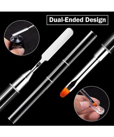 120-Piece Nail Shapes Set for Polygel Nails - Dual-Ended Brush Nail Tips & Files - International Shipping Available - Buy Online on GoSupps.com