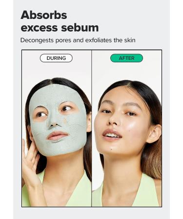 I DEW CARE Clay Sheet Mask - 4 Pack | Daily Exfoliate, Decongest, Minimize Pores, & Soothe | Infused with 3-Clay Complex, Tea Tree & Centella Asiatica - Buy Online on GoSupps.com