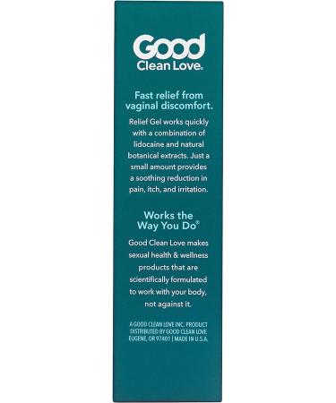 Good Clean Love Relief Gel Pain & Itch with 4% Lidocaine - Fast-Acting Relief for Vaginal Discomfort - Gynecologist Recommended - Buy Online on GoSupps.com