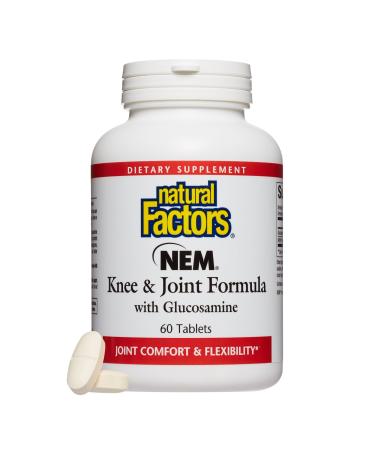 Natural Factors NEM Knee & Joint Formula with Glucosamine 60 Tablets - Buy Online on GoSupps.com
