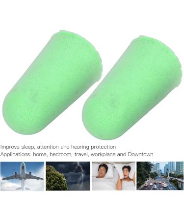Sponge Earplugs Improve Noise Reduction Rate Noise Proof Sleep Earplugs Improve Sleep ProvideWearing Time Soft Materials for Travel for Home Bedroom (Green) - Buy Online on GoSupps.com
