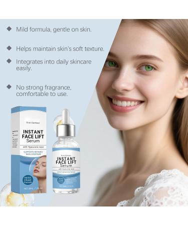 Instant Face Lifting Serum Containing Hyaluronic Acid Deeply Hydrates and Moisturizes Firming and Lifting Improving Skin Elasticity Improving Sagging Skin Suitable for All Skin Types 1 Fl Oz - Buy Online on GoSupps.com