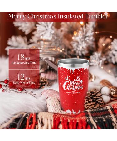 Christmas Gifts Basket for Women - Unique Gifts for Her with Socks, Candle, Tumbler in Red - Buy Online on GoSupps.com