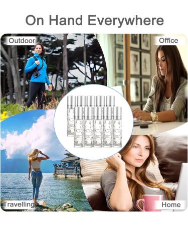 Alledomain 10Pcs 10ml Essential Oils Roller Bottles Clear Glass Roll on Bottles with Lucky Cat Pattern & Stainless Steel Roller & Silver Cap for Aromatherapy - Include Label Dropper & Opener - Buy Online on GoSupps.com