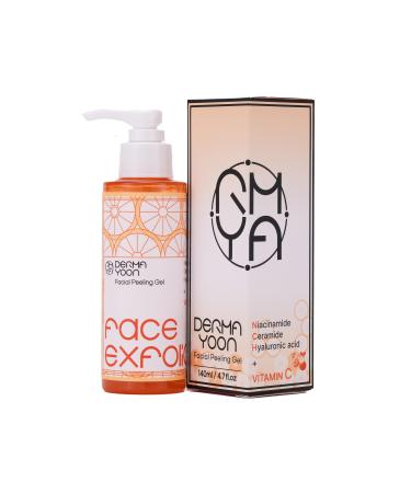 Gentle chemical exfoliant face exfoliator Instantly Dead skin remove for Enlarged pore Blackheads smooth skin 4.7 Ounce Easy-facial peeling gel 140ml Korean Skincare