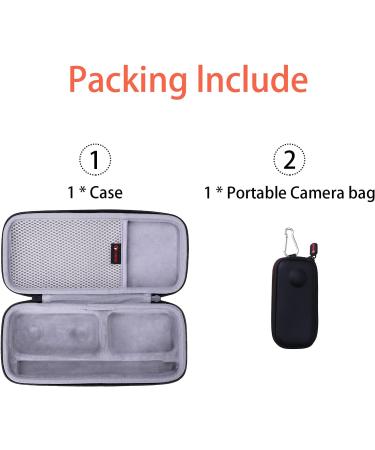 Buy XANAD Protective Case for Insta360 GO 3 X3 & ONE X2 - Durable Camera Bag for 360 Action Cameras - Shop Now! - Buy Online on GoSupps.com