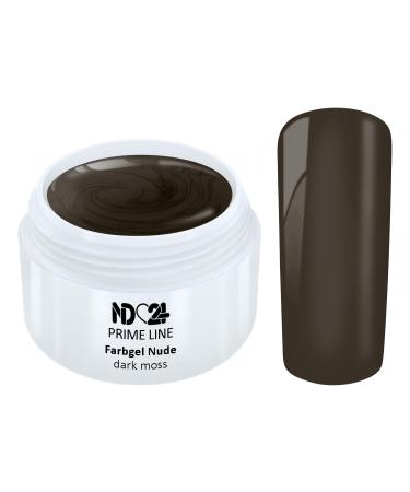 Prime Line - UV Color Gel Nude Dark Moss Color Brown - Made in Germany - 5ml