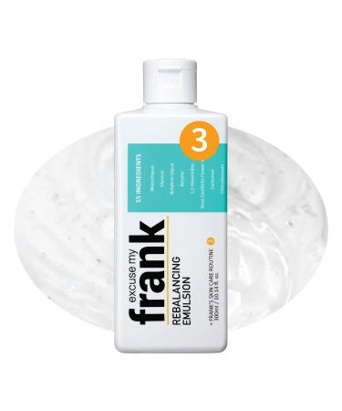 Excuse My Frank Rebalancing Emulsion Gel Moisturizer for Face 300 ml / 10.14 fl.oz.| Emulsion For Dry Skin | Balancing & Nourishing & Hydrating Emulsion I Korean Skincare