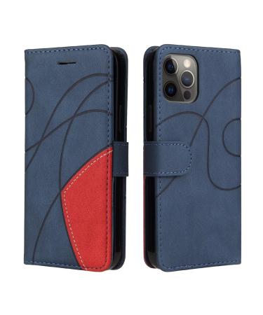 Haygdz Leder cover Compatible with Huawei Mate 50 Case card compartment Wallet Premium PU leather protective cover protective cell phone case money slot stand case magnetic leather cover blue