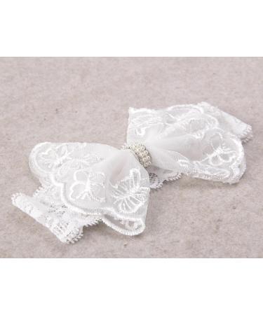Nishine 2-Pack Christening White Newborn Bowknot Headbands | Baby Baptism Hair Bows & Toddler Hairband - Shop Now! - Buy Online on GoSupps.com