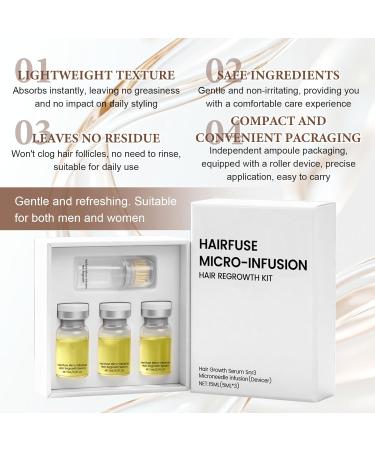 Micro Infusion Cheveux Colagea Micro Infuse Cheveux Homme Repousse Cheveu-x Favorise Pousse Chev-eux Rend Cheveu-x Plus pais Fortifie Racines(5ml*3) - Buy Online on GoSupps.com
