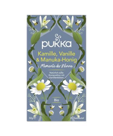 Buy Pukka Organic Herbal Tea - Chamomile Vanilla & Manuka Honey - 80 Bags | Calm Moments - 4 Pack - International Shipping Available - Buy Online on GoSupps.com
