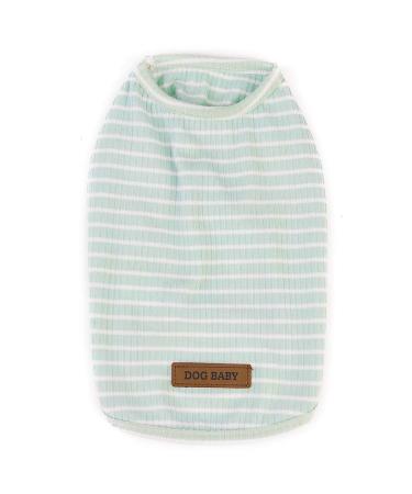 Pet heroic cute striped pet pullover cat sweater small dog sweater small dog sweater puppy sweater dogs clothes for small dogs pink red blue gray - weight 1.2-9.0 kg grass s - Buy Online on GoSupps.com