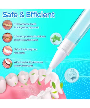 Teeth Whitening Pen Set - Enamel Safe 35% Carbamide Peroxide Gel for Effective, Painless, Sensitivity-Free Whitening - Mint Flavor (4 Pcs) - Buy Online on GoSupps.com