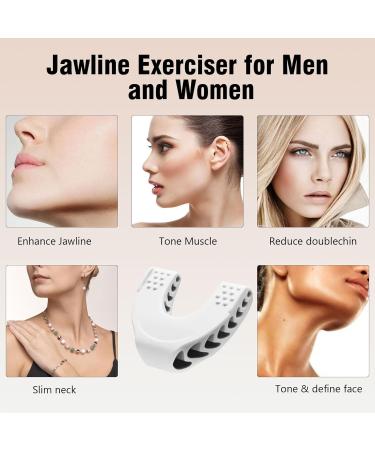 Jawline Coach & Pine Trainer for Men & Women | 40lbs Kiefer Exerciser - Double Chin & Jawline Fitness Ball - Buy Online on GoSupps.com