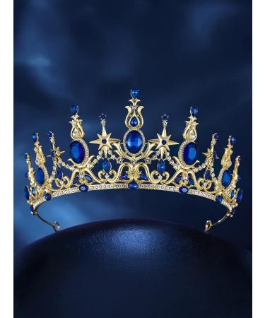 Sweetv Crystal Queen Crown Tiara for Wedding, Birthday, Prom - Shining Star - Buy Online on GoSupps.com