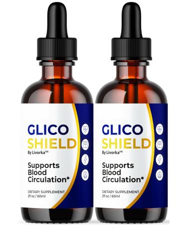 (2 Pack) GlicoShield Drops - Official GlicoShield Pro Support Supplement Drops - Maximum Strength Original Natural To Overall Wellness And Support Health GlicoShield Reviews 2 Bottles For 2 Months