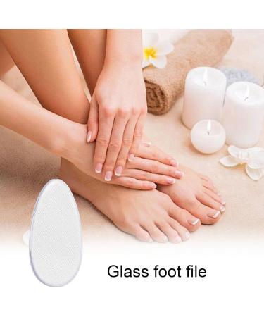 Xianghaoshun Heel File for Cracked Heels - Clear Glass Foot File Pedicure Helper - Pedicure Foot Buffer in Shower Foot Scrubber for Removes Dead Skin Egg - Buy Online on GoSupps.com