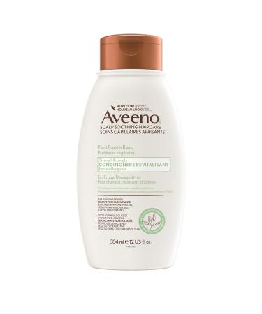 Aveeno Strength & Length Plant Protein Blend Conditioner Vegan Formula for Strong Healthy-Looking Hair 354 mL