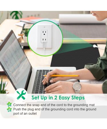 NHGYESJWUU Grounding Mat for Bed | Universal Earth Therapy Mattress - Enhanced Sleep & Wellness (99.1 x 30 cm) - Buy Online on GoSupps.com