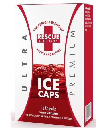 Rescue Detox Ice Caps Unflavored 12 Capsules