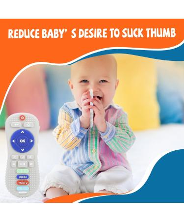 2 Pack Silicone TV Remote Teething Toys for Babies 0-12 Months - Safety Tested Infant Chewing Toys in Black & White - Buy Online on GoSupps.com