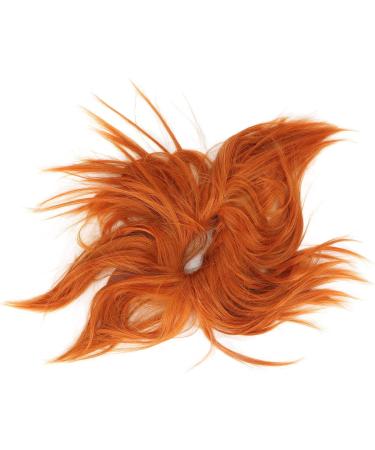 Ponytail Messy Hair Bun 4 Kind of Colors Soft Fluffy High Elastic Stylish Tousled Ponytail Extensions Hair Piece(Orange) - Buy Online on GoSupps.com