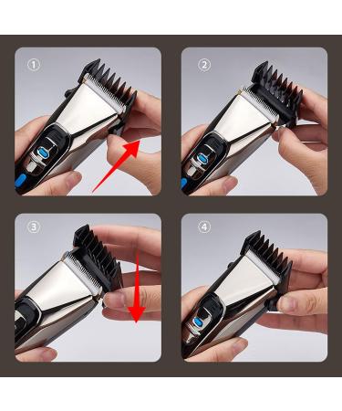 Yosoo Electric Hair Trimmer & Clippers - Rechargeable Low Noise High Accuracy for Men's Hairstyles (Black - Buy Online on GoSupps.com