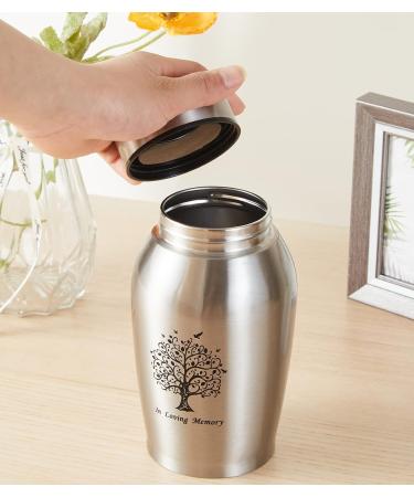 P.J homsv Cremation Urns for Human Ashes Adult Male Female Decorative Urn Large Up to 200lbs Funeral Burial Keepsake Urns for Men Women Mom Silver - Buy Online on GoSupps.com